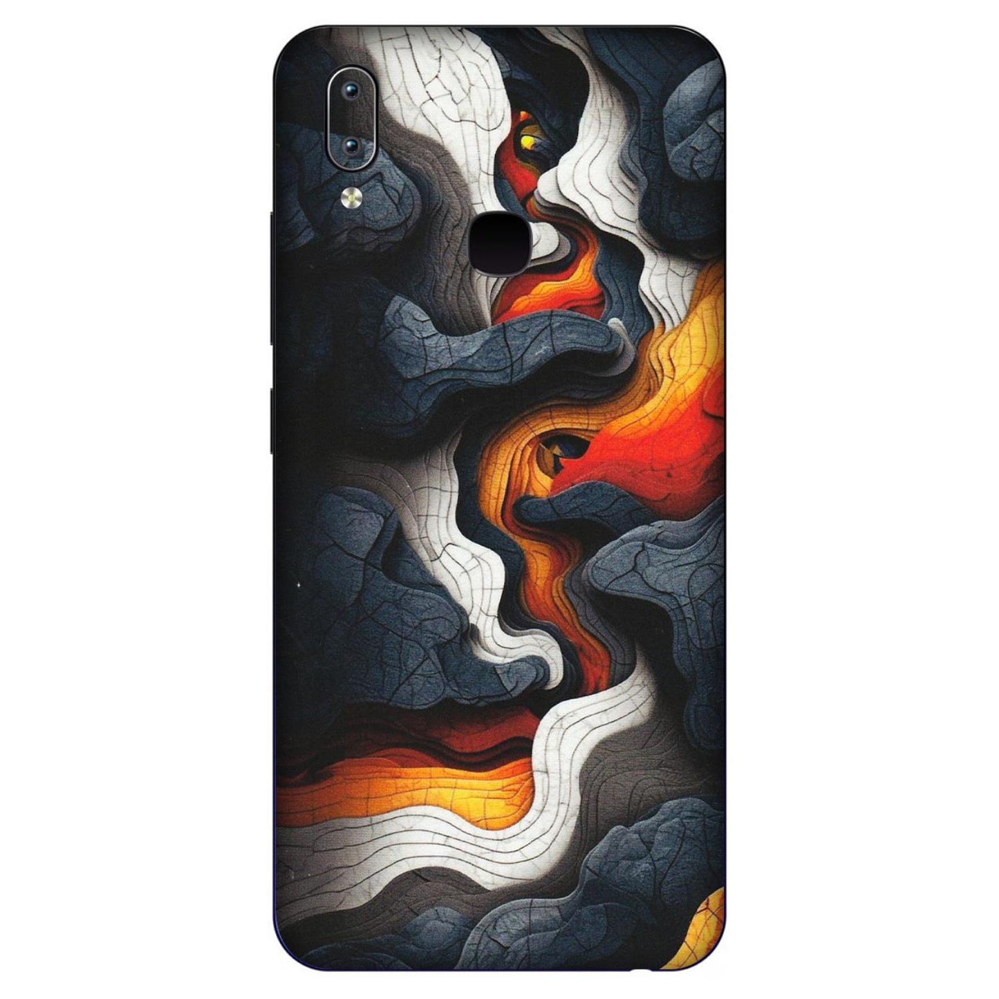 VIVO Y Series Phone Skins (All Models) - Abstract Volcanic Layers - Matte Finish (M-52) Vivo Y91