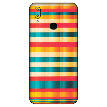 VIVO Y Series Phone Skins (All Models) - Colourful Stripes Soothing Effect - Matte Finish (M-86) Vivo Y91