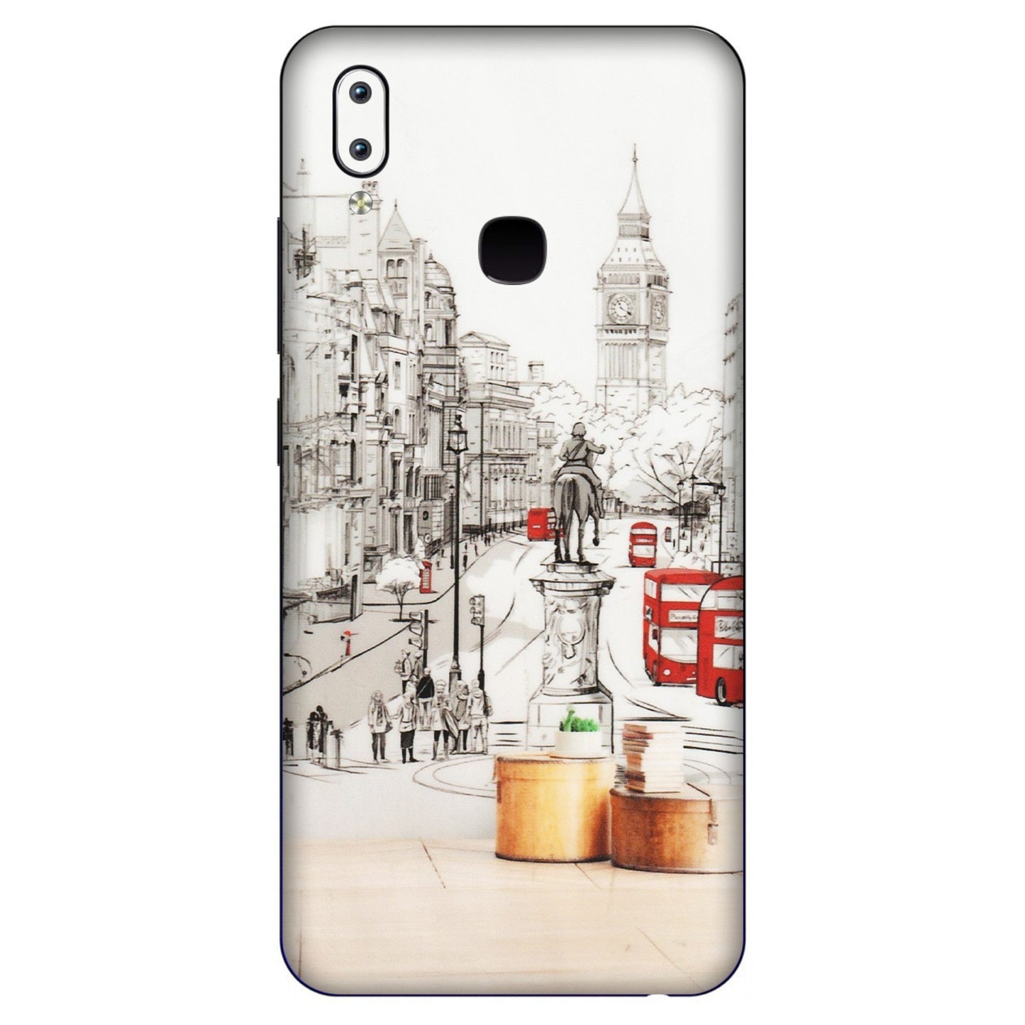 VIVO Y Series Phone Skins (All Models) - London Street - Transparent Finish (T-02) Vivo Y91
