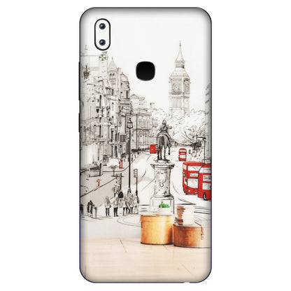 VIVO Y Series Phone Skins (All Models) - London Street - Transparent Finish (T-02) Vivo Y91