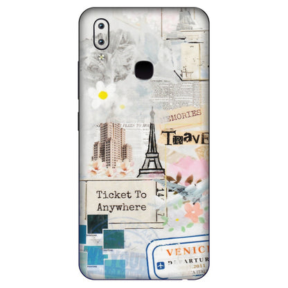 VIVO Y Series Phone Skins (All Models) - Travel Memories - Transparent Finish (T-09) Vivo Y91