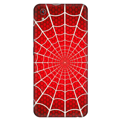 VIVO Y Series Phone Skins (All Models) - Classic Spidey Web - 3D Embossed Finish (L-115) Vivo Y91i