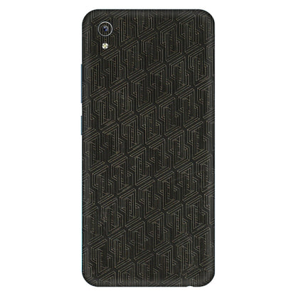 VIVO Y Series Phone Skins (All Models) - Black Abstract Pattern - 3D Embossed Finish (L-117) Vivo Y91i