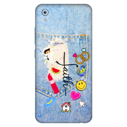 VIVO Y Series Phone Skins (All Models) - Denim Jeans Pocket - 3D Embossed Finish (L-134) Vivo Y91i