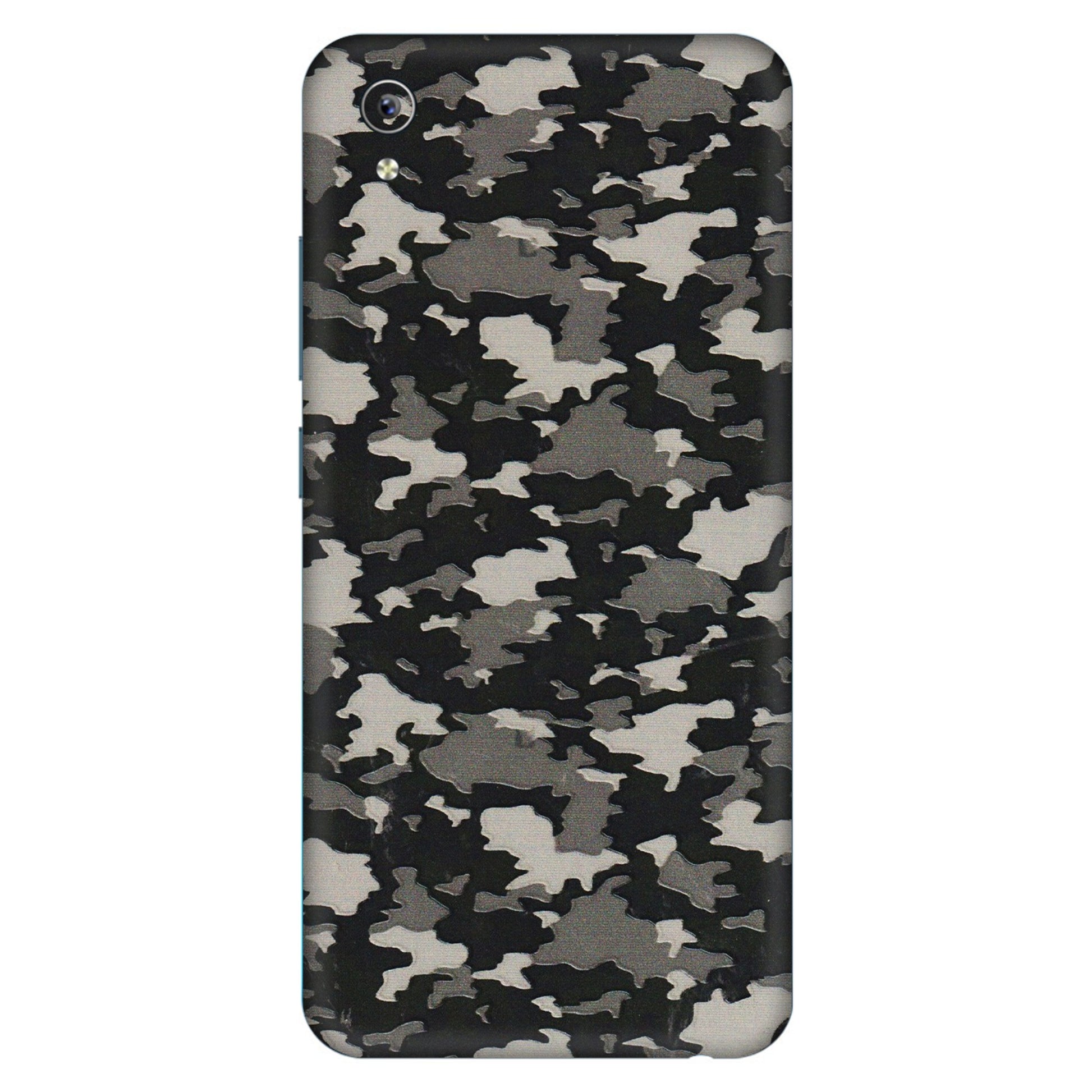 VIVO Y Series Phone Skins (All Models) - Black/Grey Camoflaunge - 3D Embossed Finish (L-142) Vivo Y91i