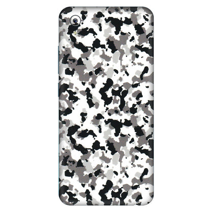 VIVO Y Series Phone Skins (All Models) - White Black Camouflage - 3D Embossed Finish (L-18) Vivo Y91i