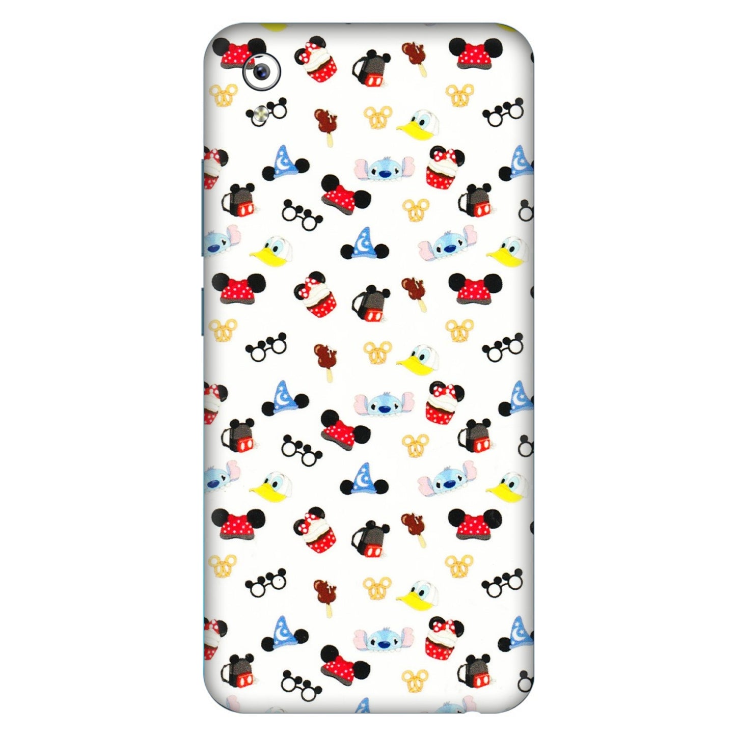 VIVO Y Series Phone Skins (All Models) - Minnie Mouse & Donald Doodles s - 3D Embossed Finish (L-194) Vivo Y91i