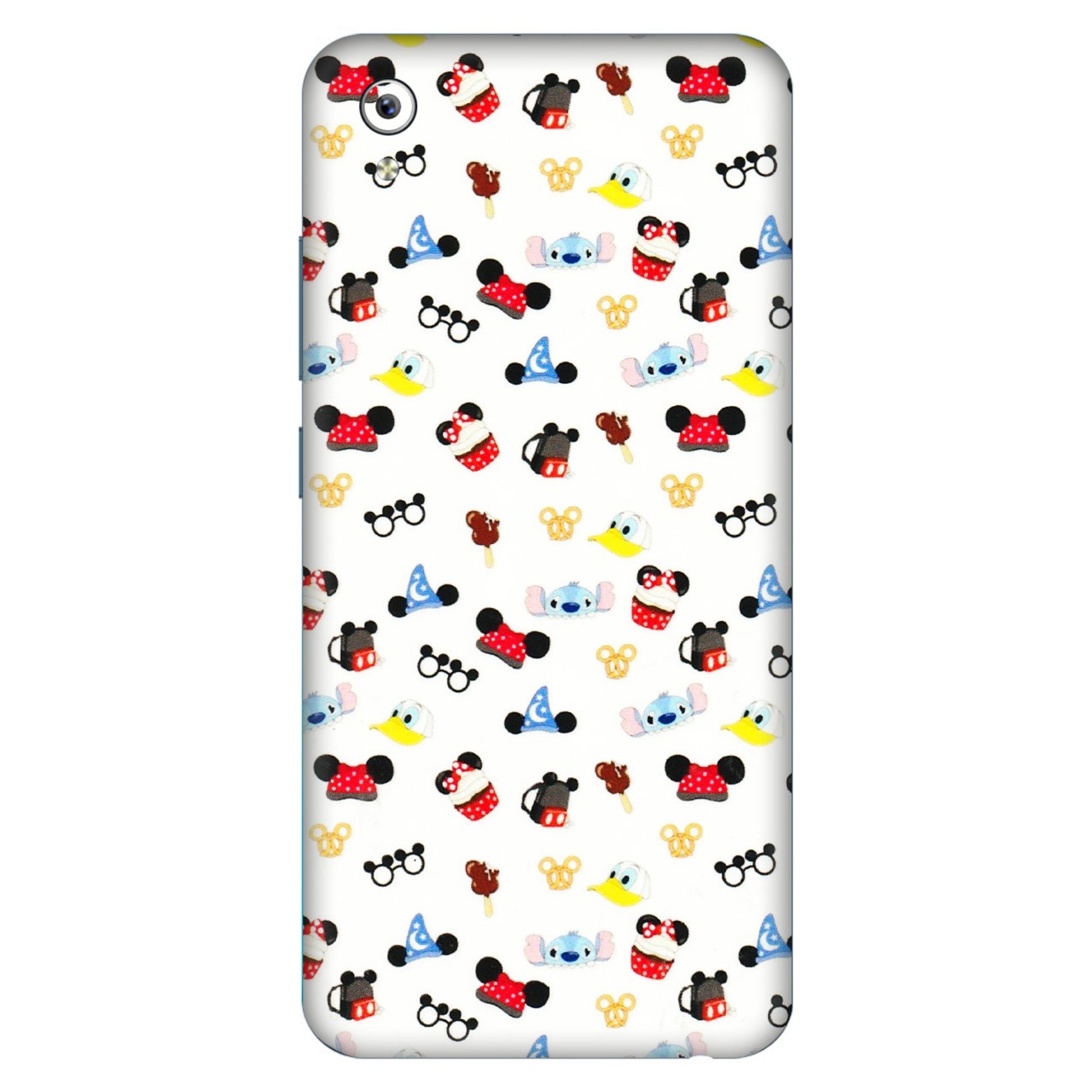VIVO Y Series Phone Skins (All Models) - Minnie Mouse & Donald Doodles s - 3D Embossed Finish (L-194) Vivo Y91i