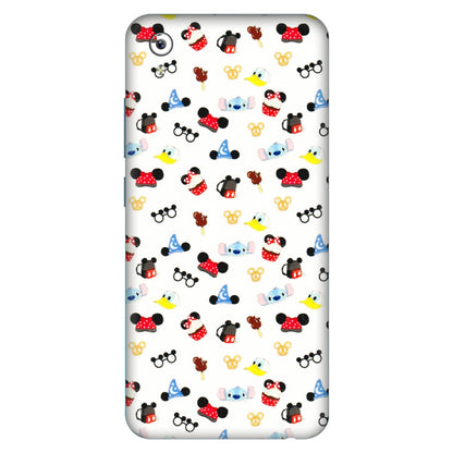 VIVO Y Series Phone Skins (All Models) - Minnie Mouse & Donald Doodles s - 3D Embossed Finish (L-194) Vivo Y91i