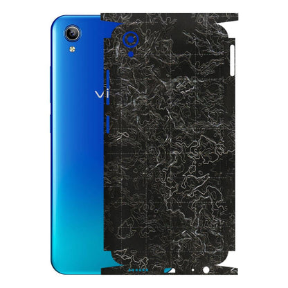 VIVO Y Series Phone Skins (All Models) - Black map Texture - 3D Embossed Finish (L-201) Vivo Y91i
