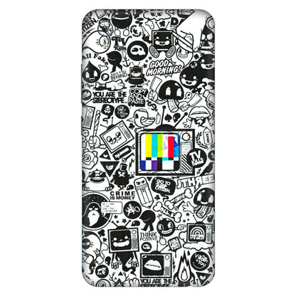 VIVO Y Series Phone Skins (All Models) - Doodles Positive Art - 3D Embossed Finish (L-263) Vivo Y91i