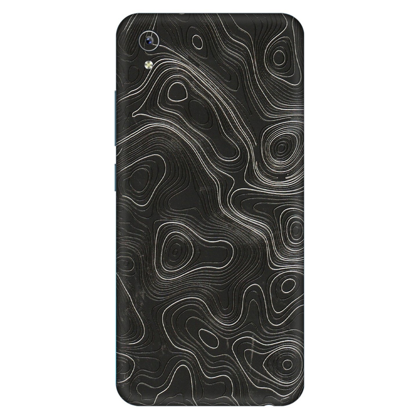 VIVO Y Series Phone Skins (All Models) - Abstract White Line Map - 3D Embossed Finish (L-269) Vivo Y91i