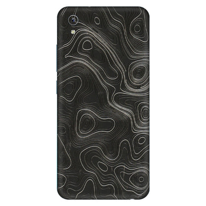 VIVO Y Series Phone Skins (All Models) - Abstract White Line Map - 3D Embossed Finish (L-269) Vivo Y91i