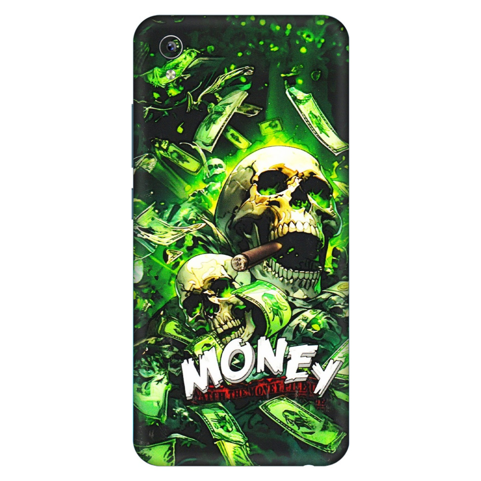 VIVO Y Series Phone Skins (All Models) - Skull Money - 3D Embossed Finish (L-303) Vivo Y91i