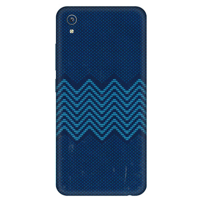 VIVO Y Series Phone Skins (All Models) - Blue Sober Waves - 3D Embossed Finish (L-306) Vivo Y91i