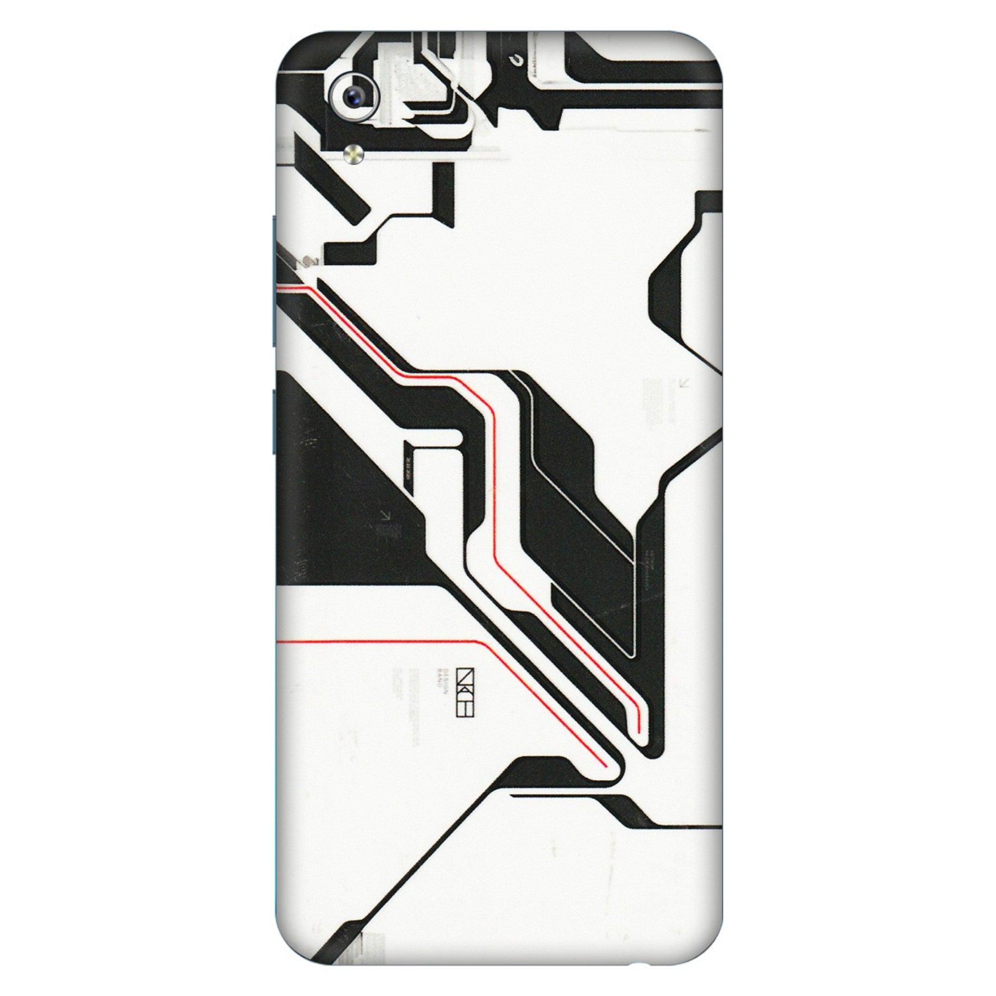 VIVO Y Series Phone Skins (All Models) - White Techy Logo - 3D Embossed Finish (L-312) Vivo Y91i