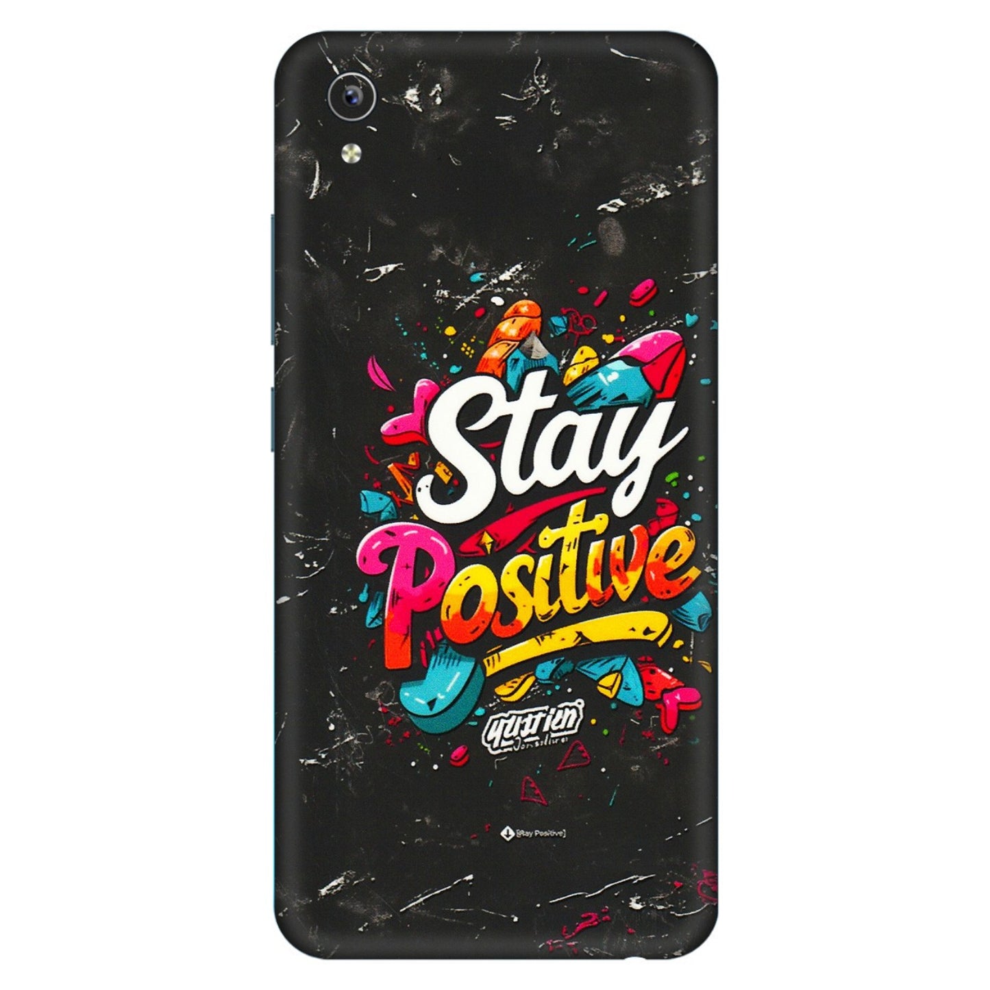 VIVO Y Series Phone Skins (All Models) - Stay Positive Black - 3D Embossed Finish (L-31) Vivo Y91i