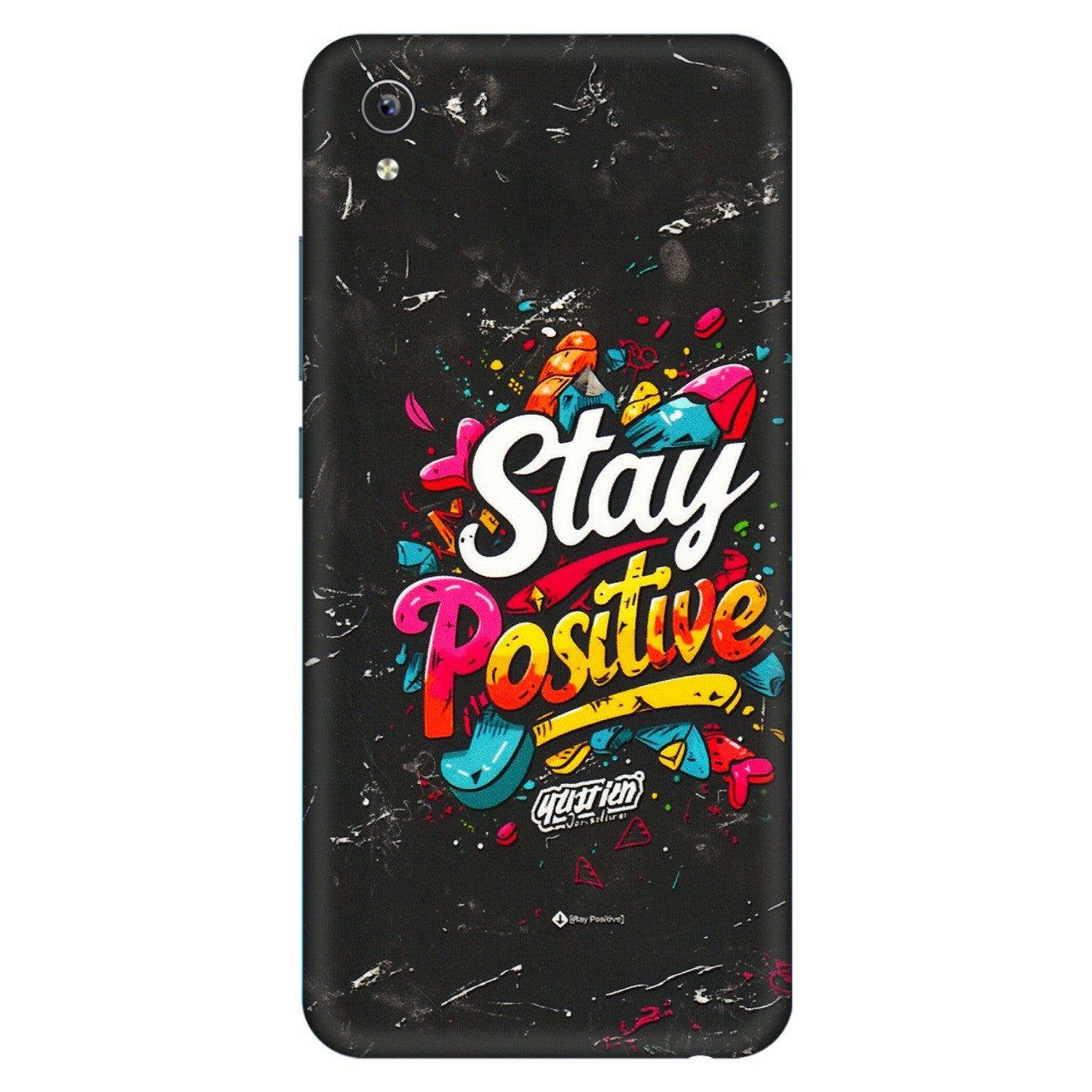 VIVO Y Series Phone Skins (All Models) - Stay Positive Black - 3D Embossed Finish (L-31) Vivo Y91i