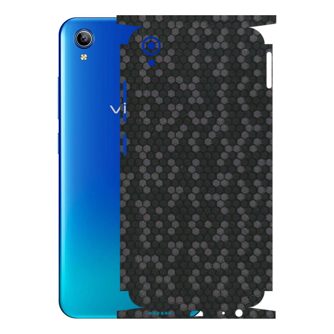 VIVO Y Series Phone Skins (All Models) - Black Grey Honeycomb Sober - 3D Embossed Finish (L-85) Vivo Y91i