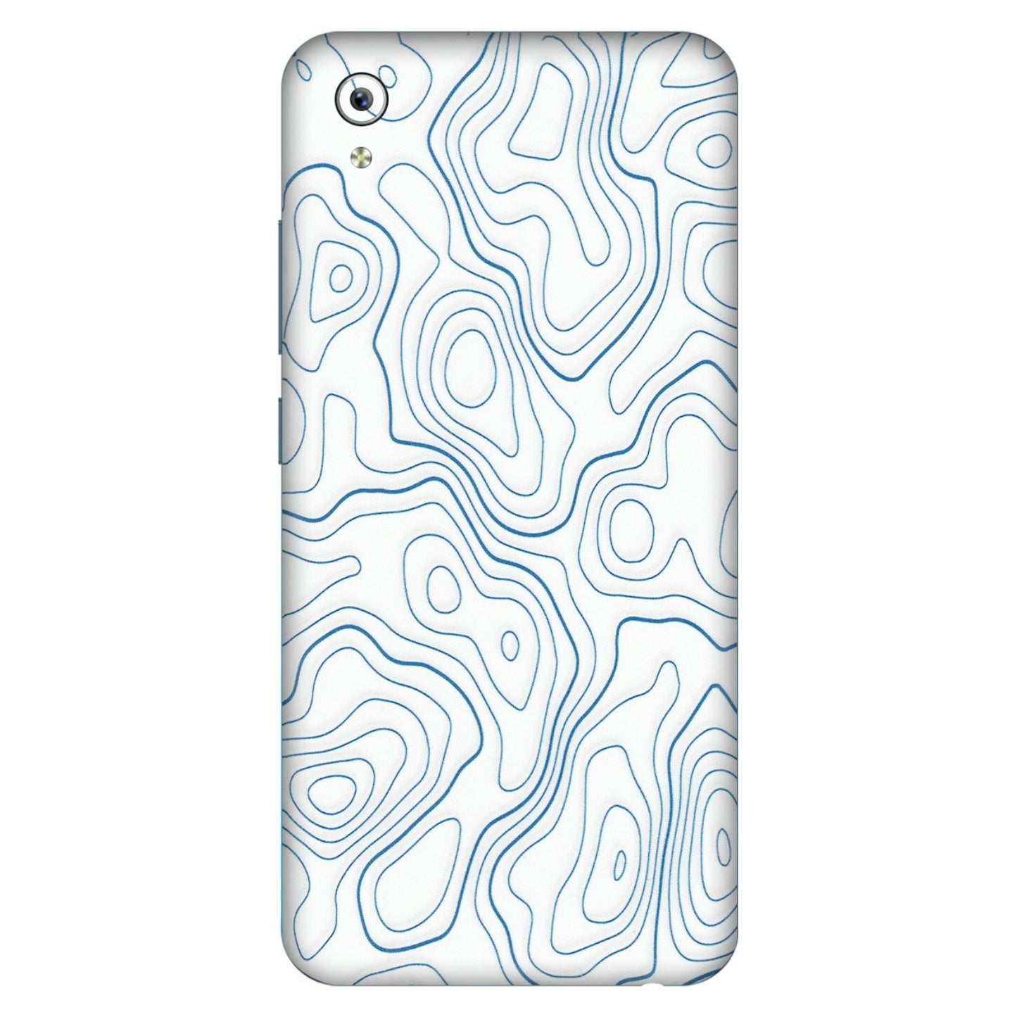 VIVO Y Series Phone Skins (All Models) - Blue And White Swirls - Matte Finish (M-139) Vivo Y91i