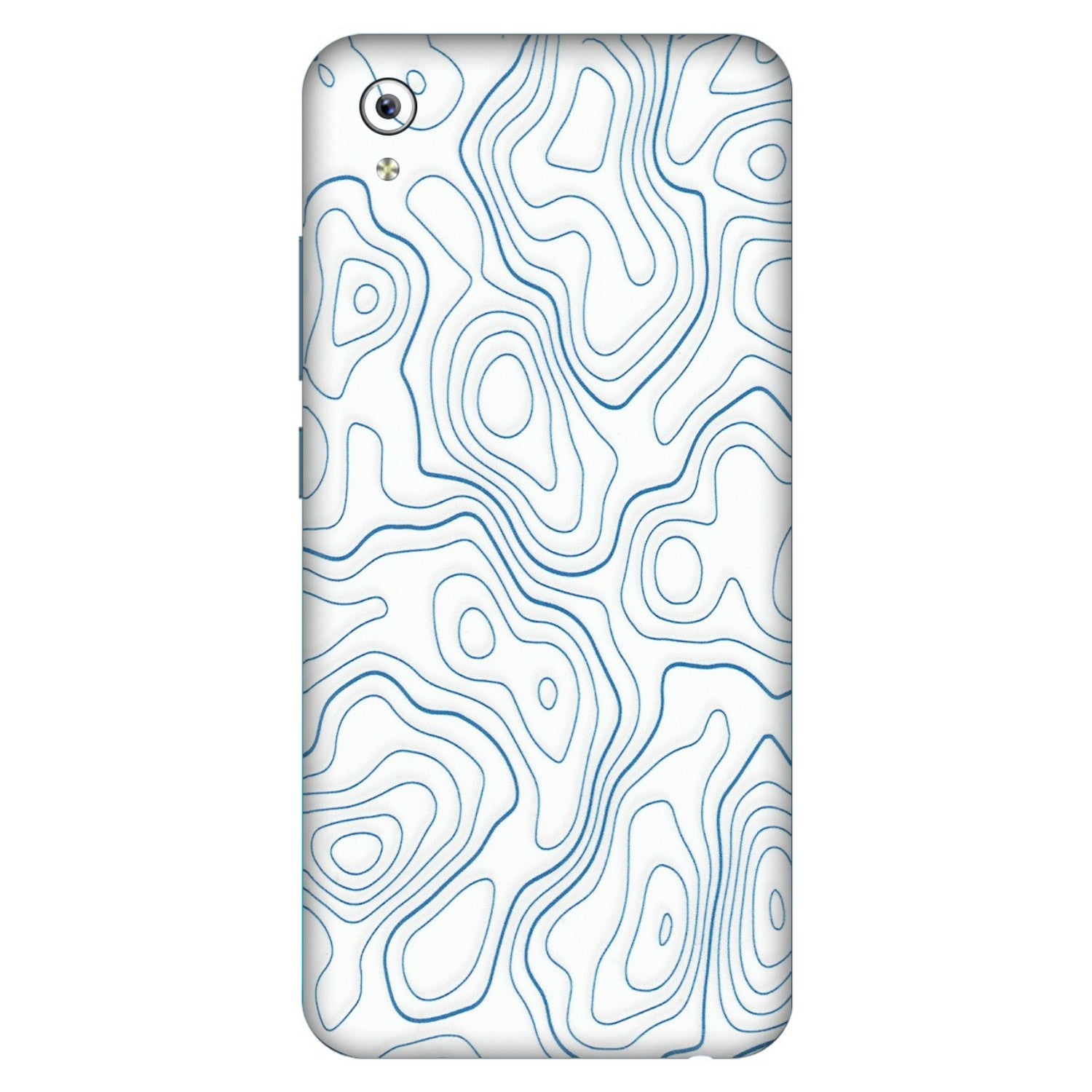 VIVO Y Series Phone Skins (All Models) - Blue And White Swirls - Matte Finish (M-139) Vivo Y91i