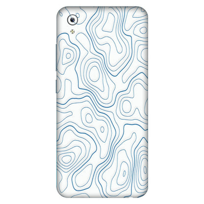 VIVO Y Series Phone Skins (All Models) - Blue And White Swirls - Matte Finish (M-139) Vivo Y91i