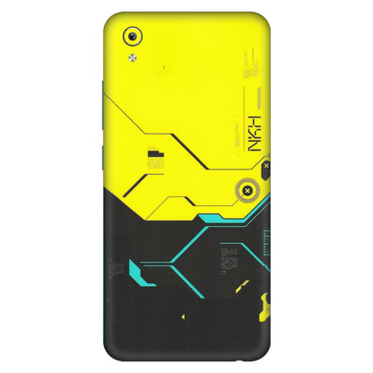 VIVO Y Series Phone Skins (All Models) - Black Yellow Technica - Matte Finish (M-53) Vivo Y91i