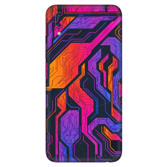 VIVO Y Series Phone Skins (All Models) - Tech Circuits Futuristic - 3D Embossed Finish (L-07) Vivo Y93