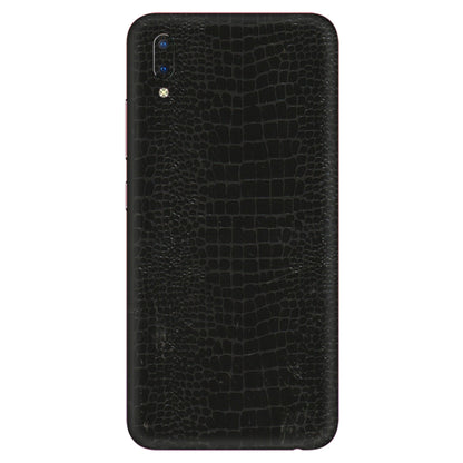 VIVO Y Series Phone Skins (All Models) - Snake Leather Black - 3D Embossed Finish (L-107) Vivo Y93