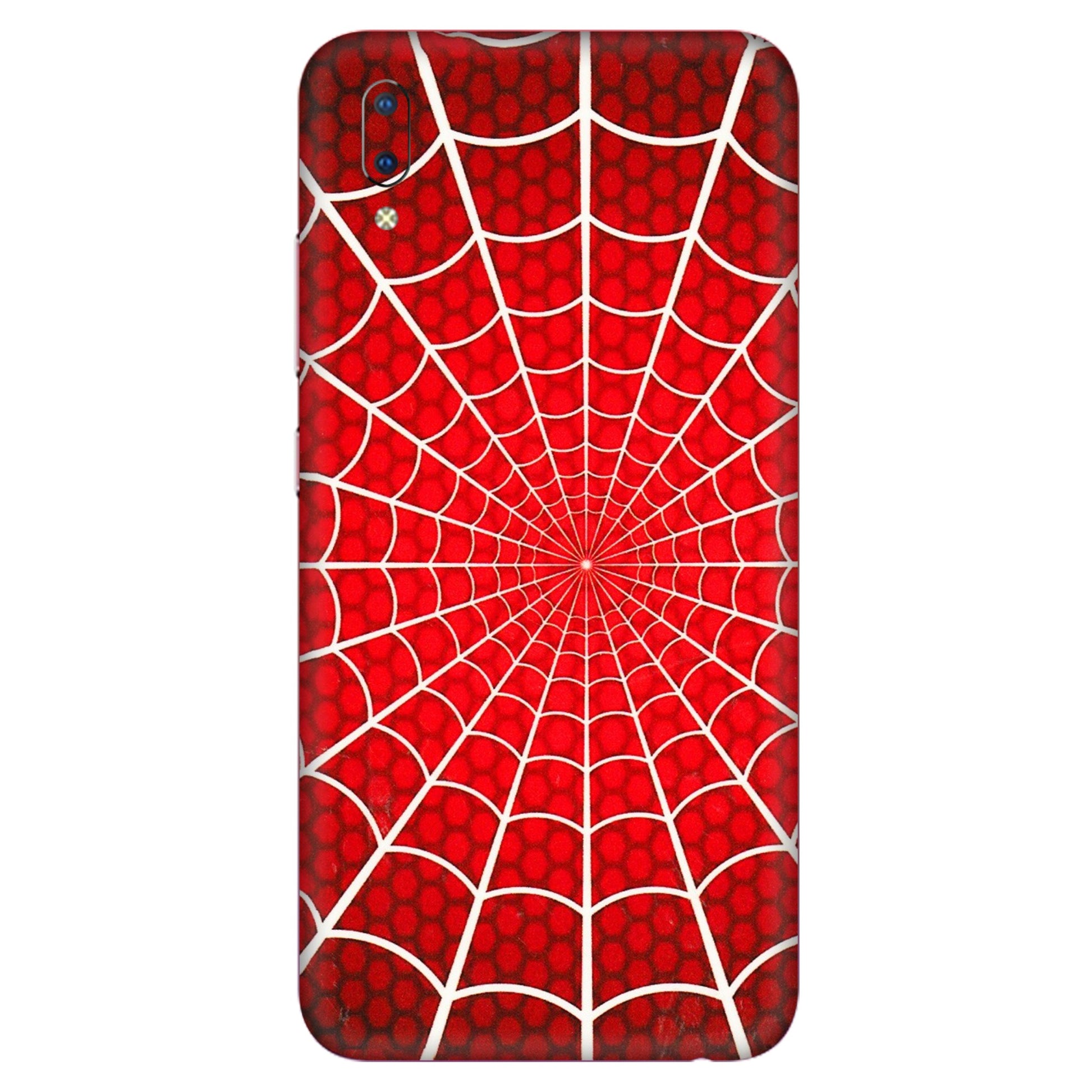 VIVO Y Series Phone Skins (All Models) - Classic Spidey Web - 3D Embossed Finish (L-115) Vivo Y93