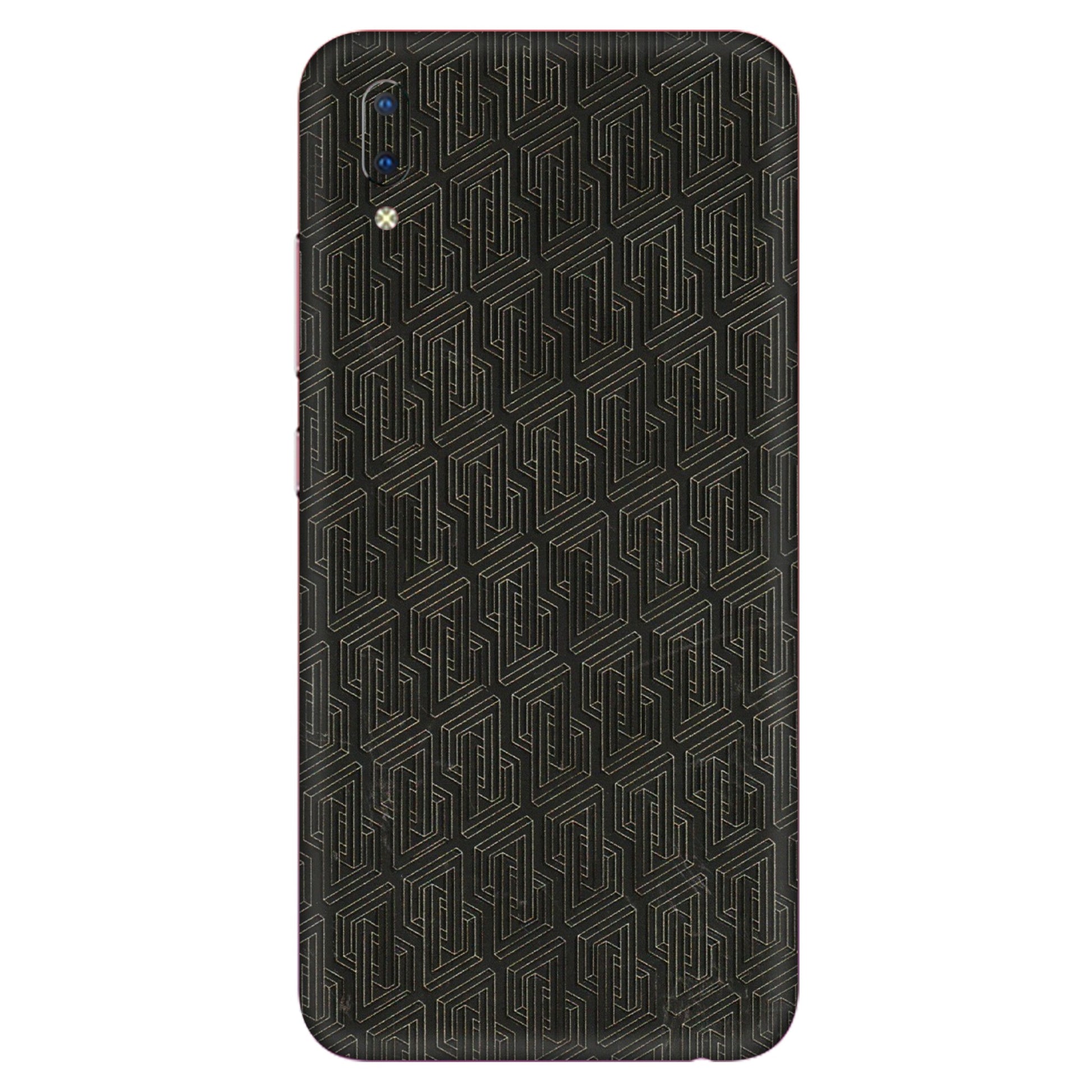 VIVO Y Series Phone Skins (All Models) - Black Abstract Pattern - 3D Embossed Finish (L-117) Vivo Y93