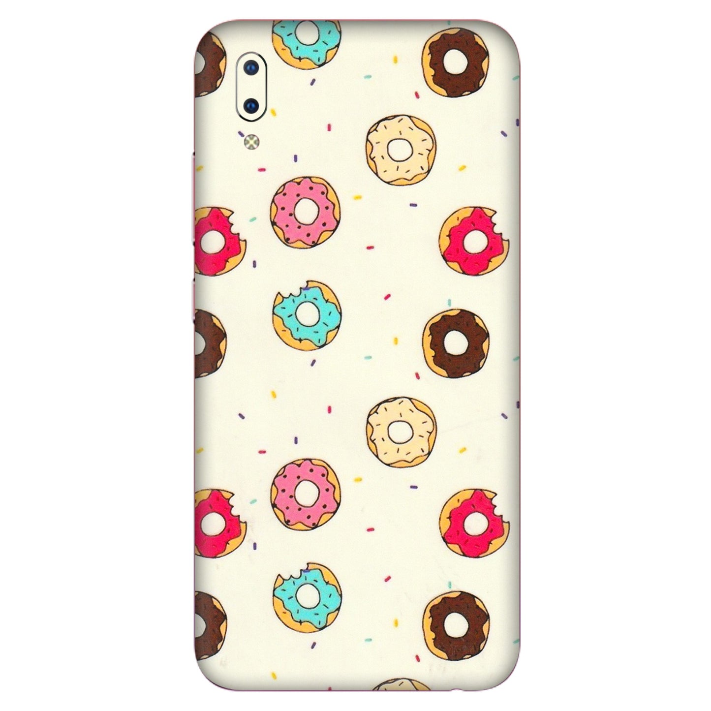 VIVO Y Series Phone Skins (All Models) - Mini Donuts Doodle Art - 3D Embossed Finish (L-122) Vivo Y93