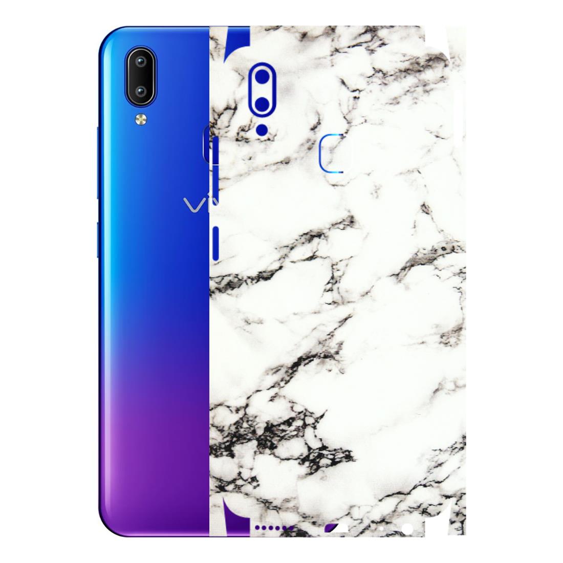VIVO Y Series Phone Skins (All Models) - Black and White Marble Texture - 3D Embossed Finish (L-124) Vivo Y93