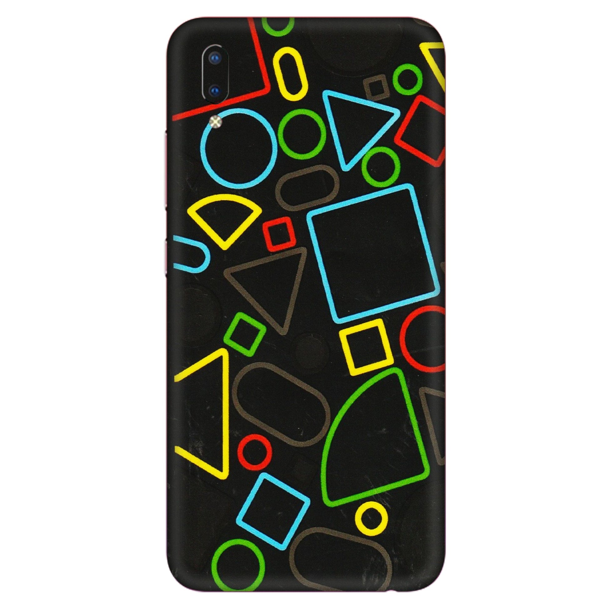 VIVO Y Series Phone Skins (All Models) - Black Shapes - 3D Embossed Finish (L-131) Vivo Y93