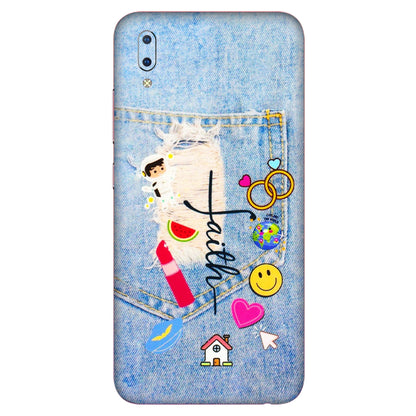 VIVO Y Series Phone Skins (All Models) - Denim Jeans Pocket - 3D Embossed Finish (L-134) Vivo Y93