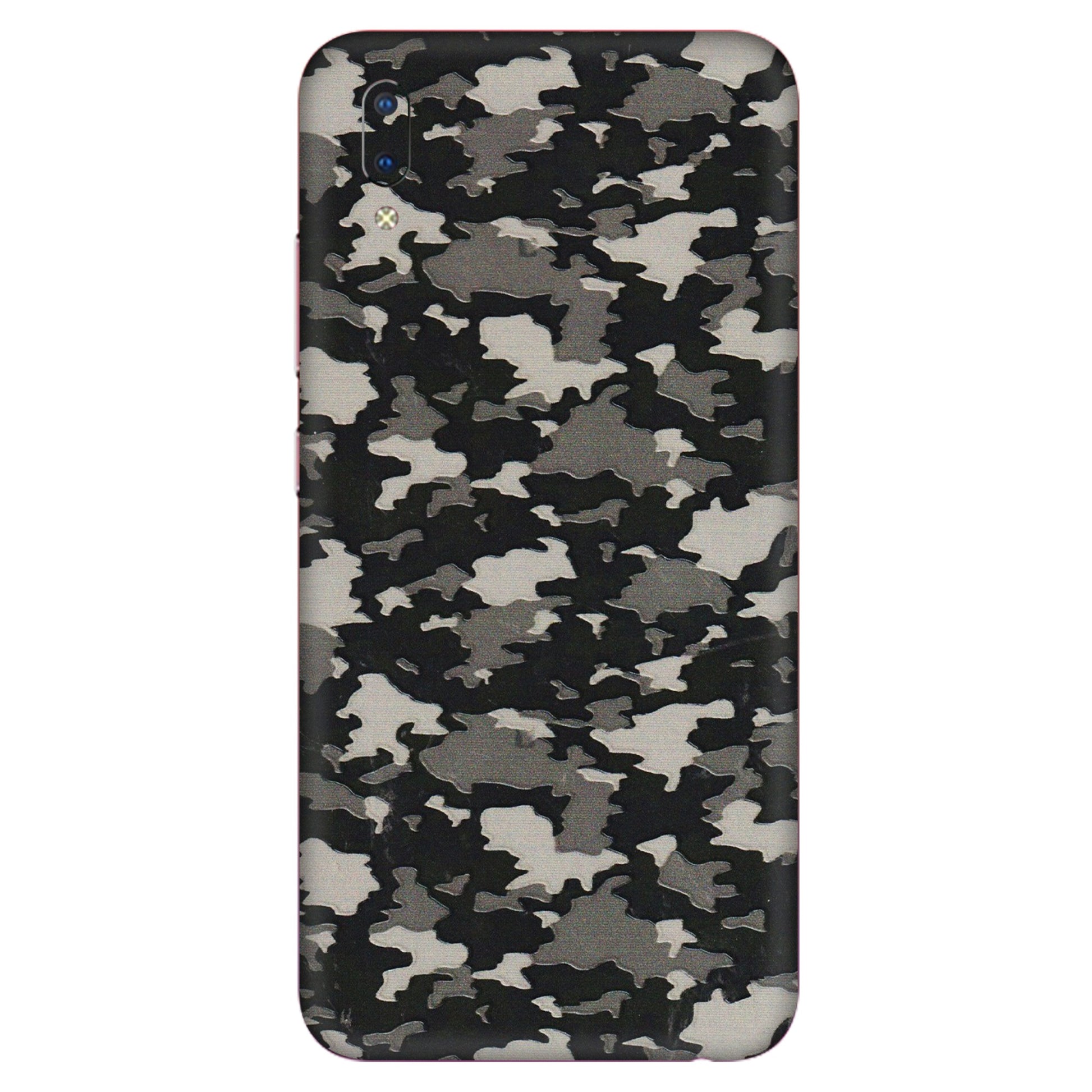 VIVO Y Series Phone Skins (All Models) - Black/Grey Camoflaunge - 3D Embossed Finish (L-142) Vivo Y93
