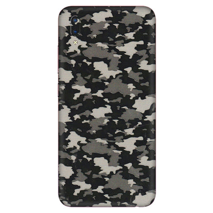 VIVO Y Series Phone Skins (All Models) - Black/Grey Camoflaunge - 3D Embossed Finish (L-142) Vivo Y93