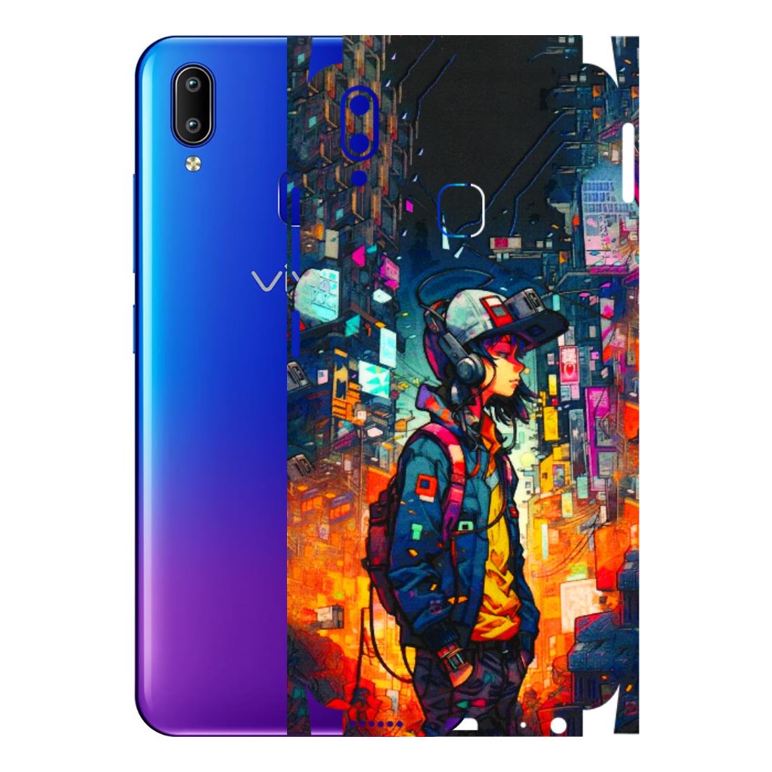 VIVO Y Series Phone Skins (All Models) - Street Anime Guy - 3D Embossed Finish (L-158) Vivo Y93