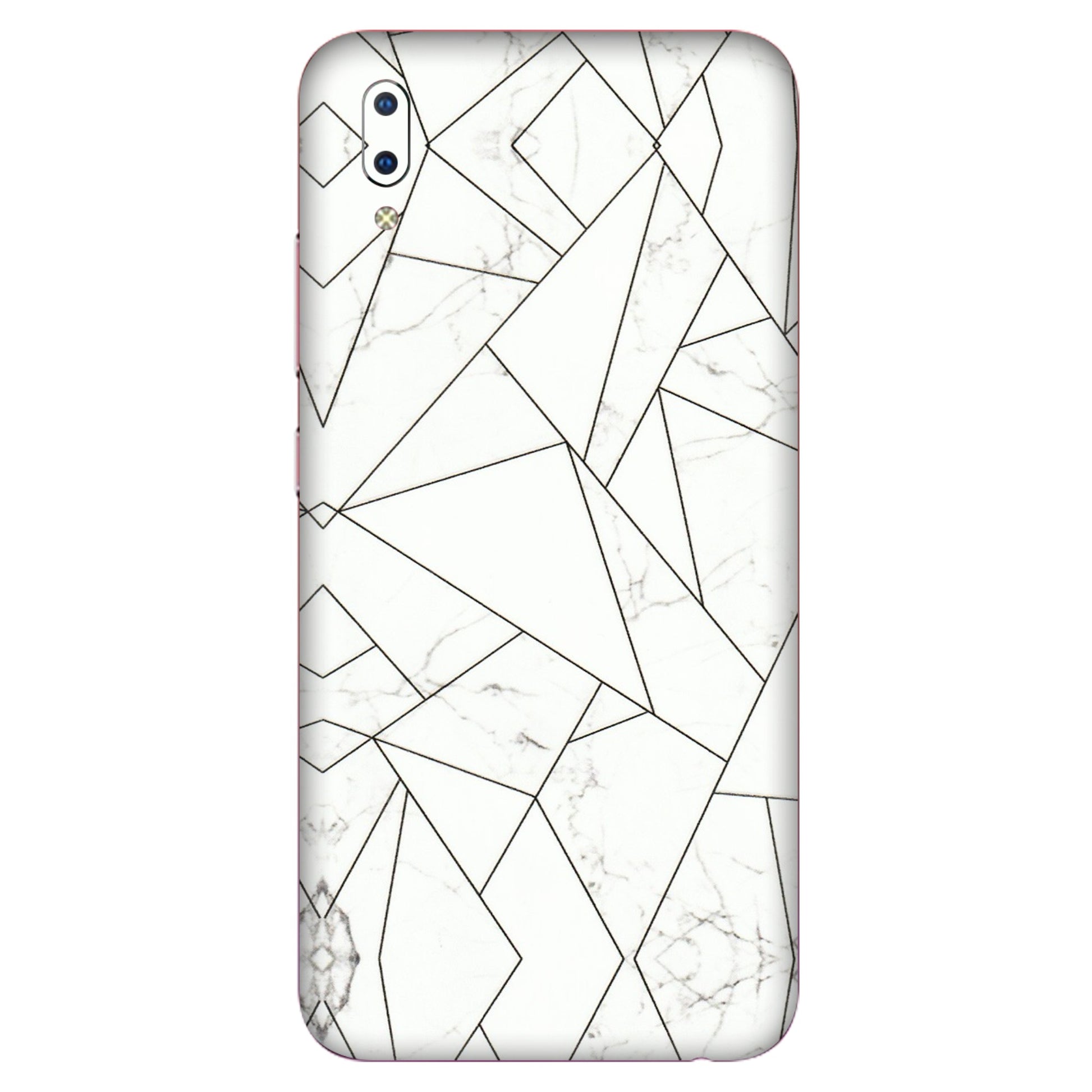 VIVO Y Series Phone Skins (All Models) - Luxury White Marble Effect - 3D Embossed Finish (L-168) Vivo Y93