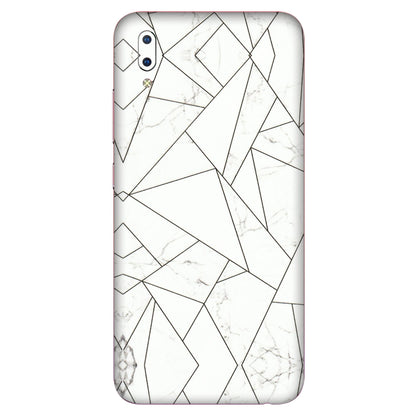 VIVO Y Series Phone Skins (All Models) - Luxury White Marble Effect - 3D Embossed Finish (L-168) Vivo Y93
