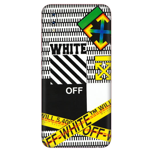 VIVO Y Series Phone Skins (All Models) - White Off Abstract - 3D Embossed Finish (L-172) Vivo Y93