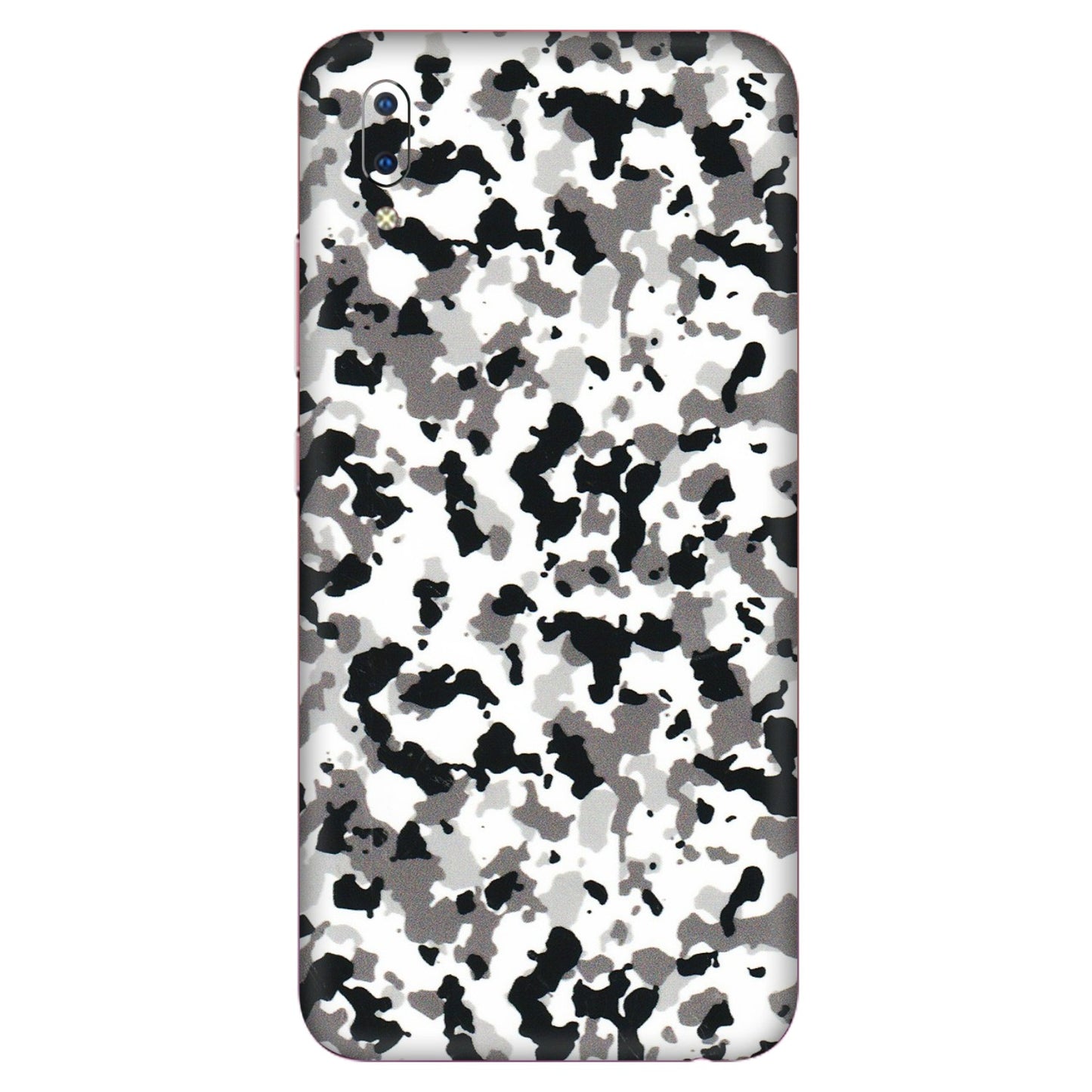 VIVO Y Series Phone Skins (All Models) - White Black Camouflage - 3D Embossed Finish (L-18) Vivo Y93