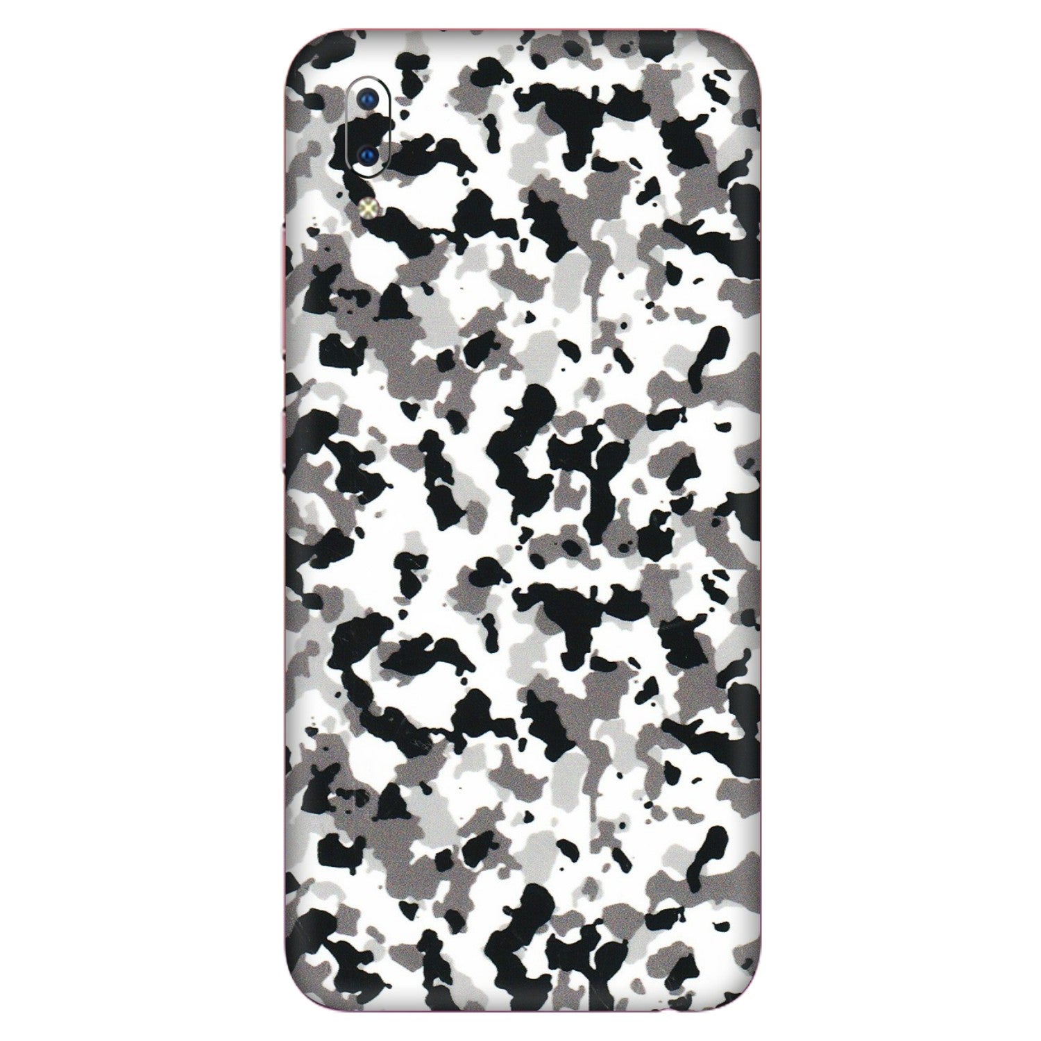 VIVO Y Series Phone Skins (All Models) - White Black Camouflage - 3D Embossed Finish (L-18) Vivo Y93
