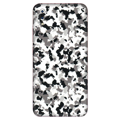 VIVO Y Series Phone Skins (All Models) - White Black Camouflage - 3D Embossed Finish (L-18) Vivo Y93