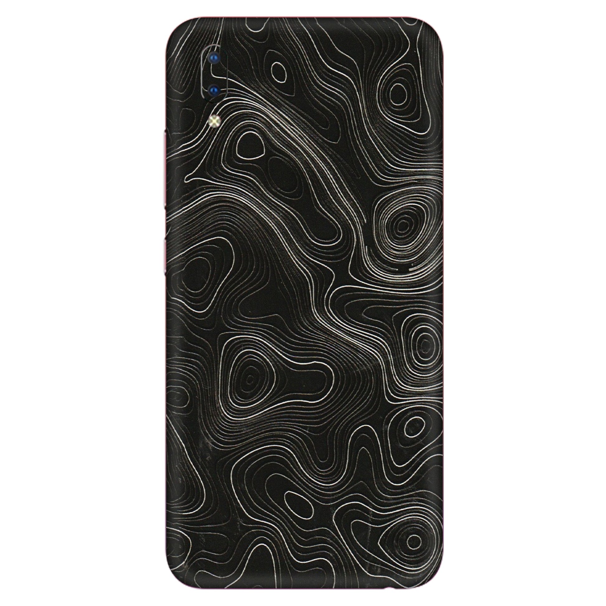 VIVO Y Series Phone Skins (All Models) - Black Swirl - 3D Embossed Finish (L-196) Vivo Y93