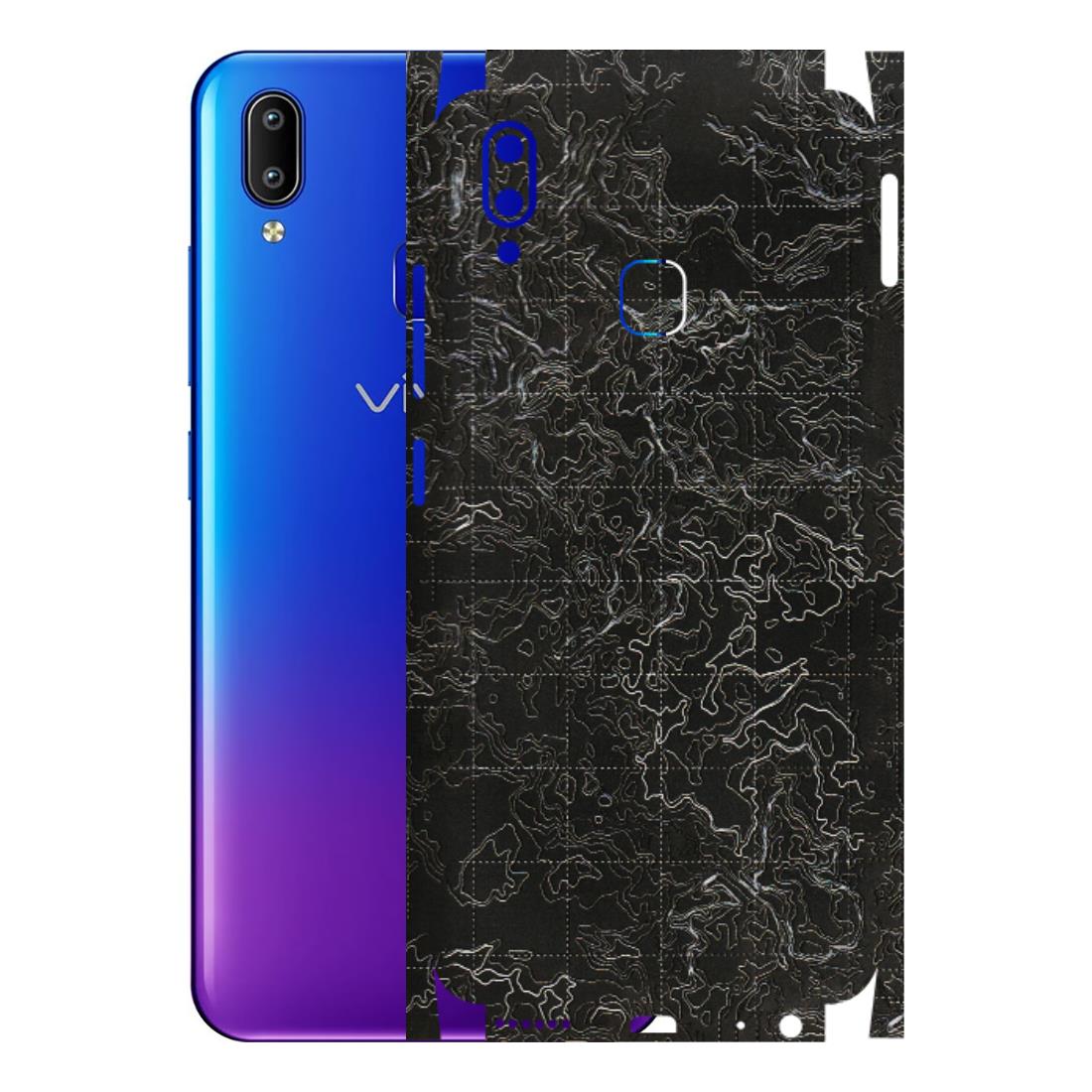 VIVO Y Series Phone Skins (All Models) - Black map Texture - 3D Embossed Finish (L-201) Vivo Y93