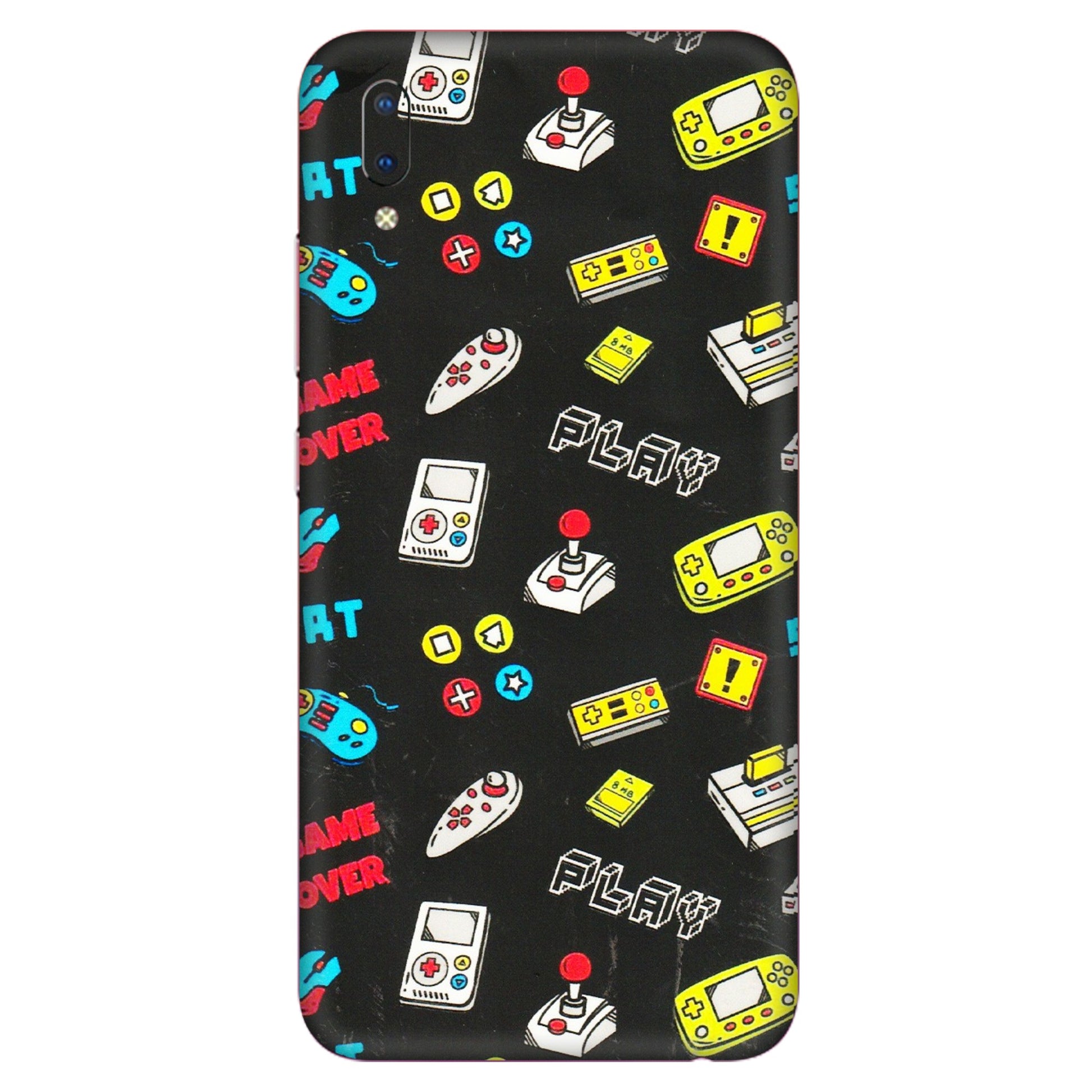 VIVO Y Series Phone Skins (All Models) - Gaming Doodles - 3D Embossed Finish (L-224) Vivo Y93