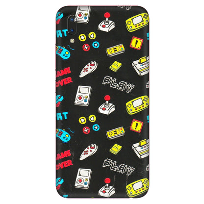 VIVO Y Series Phone Skins (All Models) - Gaming Doodles - 3D Embossed Finish (L-224) Vivo Y93