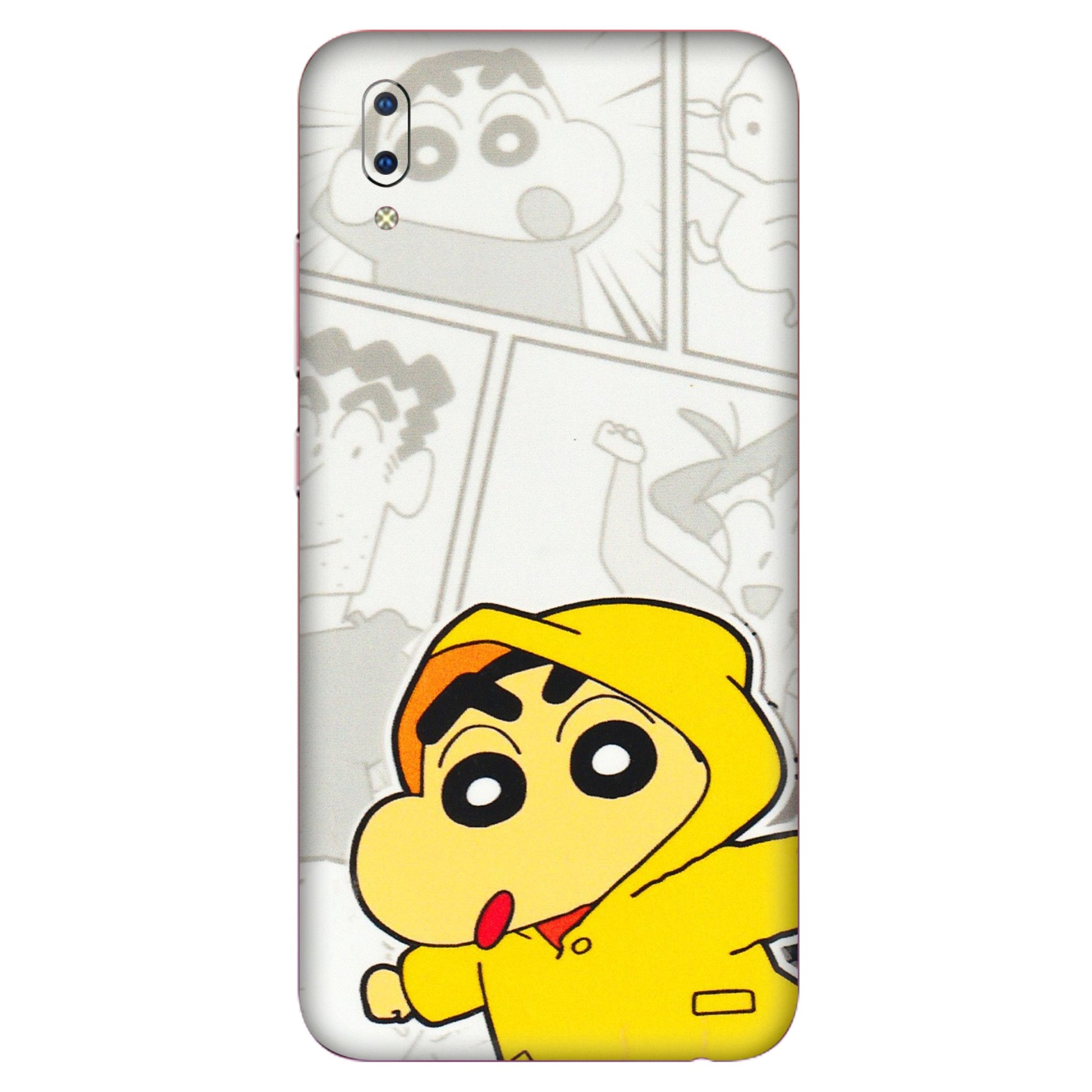VIVO Y Series Phone Skins (All Models) - Yellow Shinchan Comic - 3D Embossed Finish (L-246) Vivo Y93
