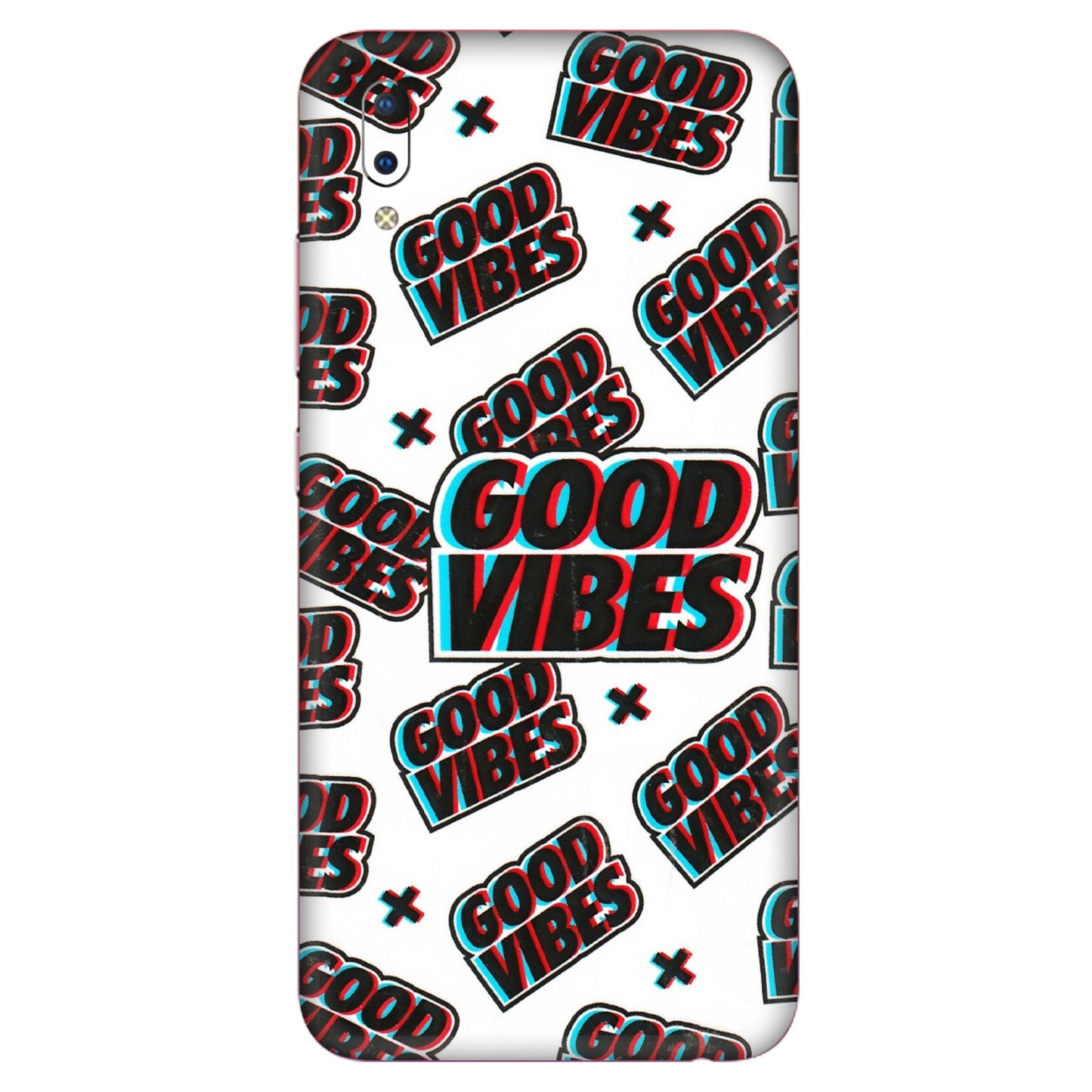 VIVO Y Series Phone Skins (All Models) - Good Vibes - 3D Embossed Finish (L-282) Vivo Y93